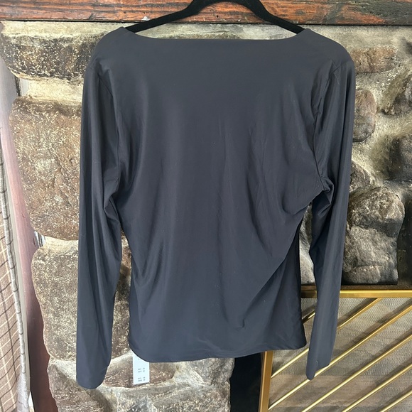 NWT Abercrombie Soft Matte Seamless Long-Sleeve Squareneck Top XL - Picture 4 of 5